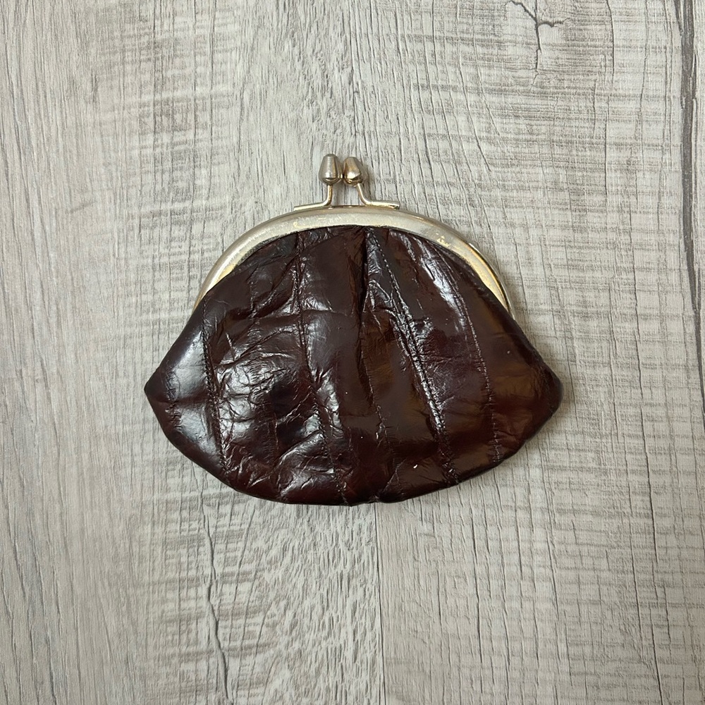 Vintage eel skin coin purse